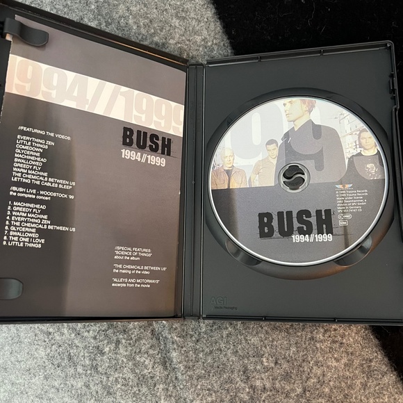 BUSH 1994-1999 Video Collection DVD w/ Complete Woodstock 99 Set - Picture 4 of 4